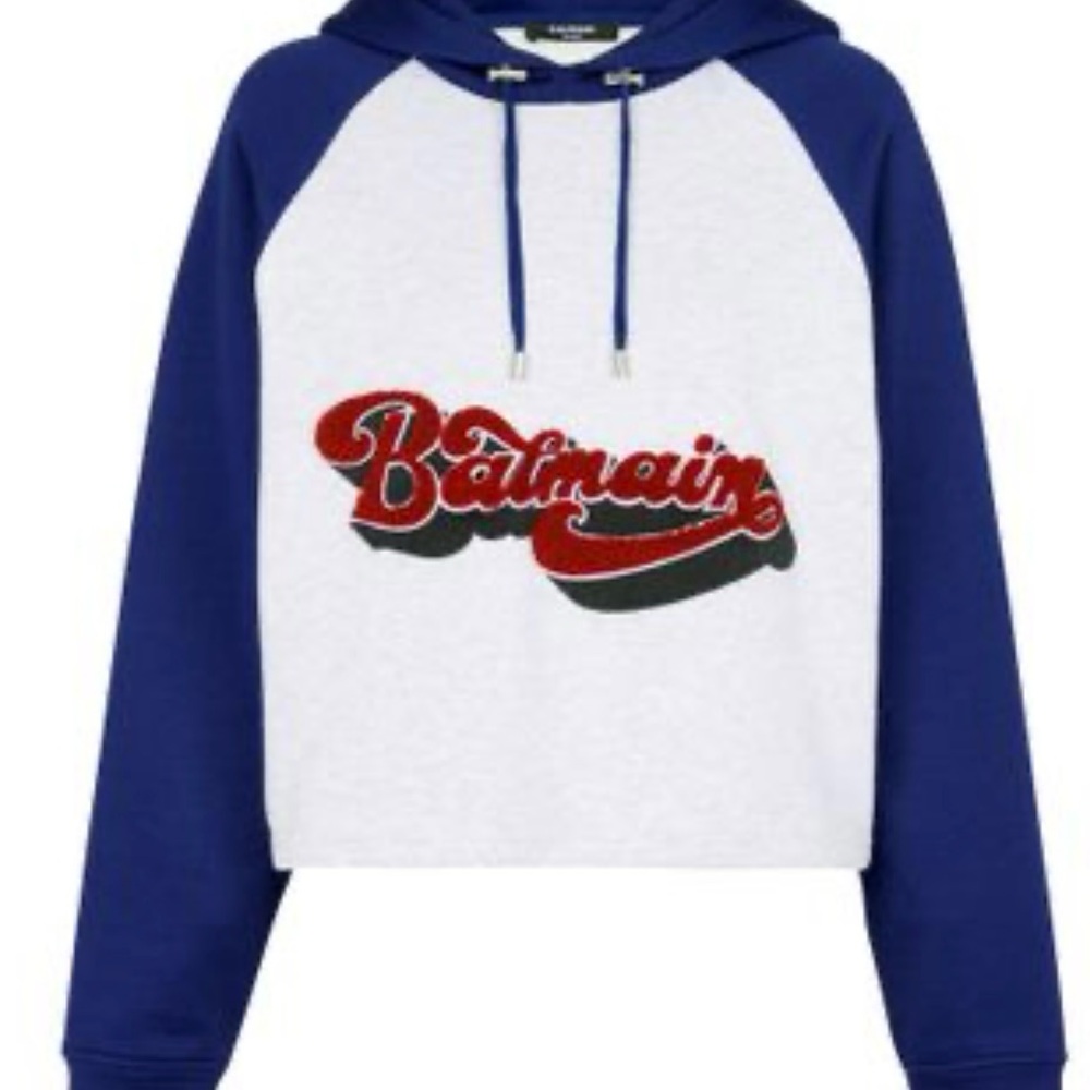 Balmain Retro 70’s Logo Hoodie